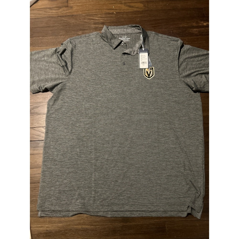 Men's Vineyard Vines Greycotton Las Vegas Raiders Destin Polo Sz 2xl